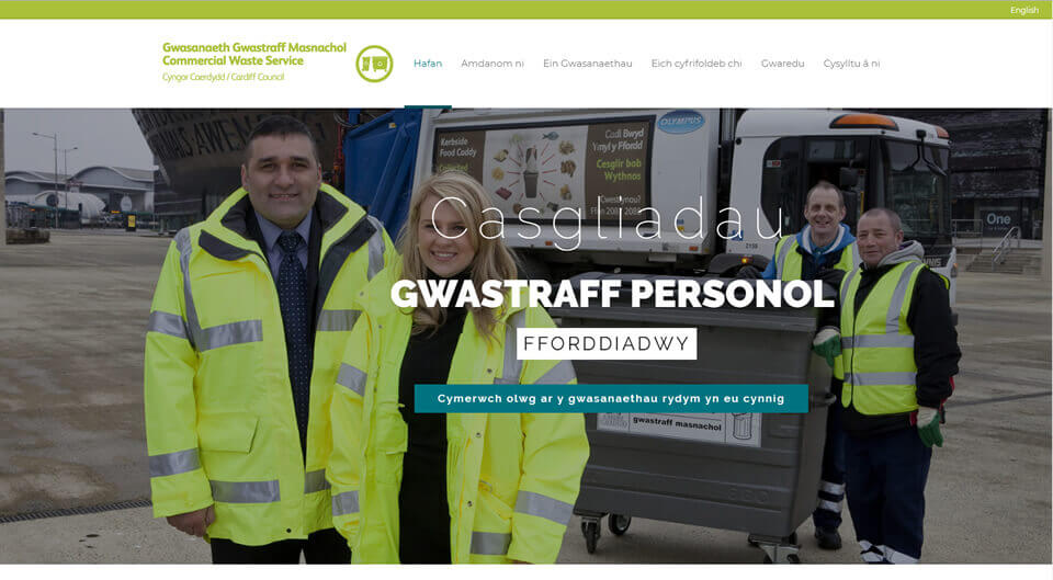 Gwastraff Masnachol Caerdydd